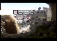 التدمير الممنهج وتفجير المباني السكنية في مدينة داريا من قبل كتائب الأسد