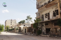 صورة لأحد شوارع مدينة داريا