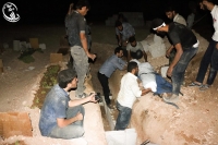 نقل شهيدي داريا يحيى أبو سليم وعماد أبو وجيه الى مثواهم الأخير